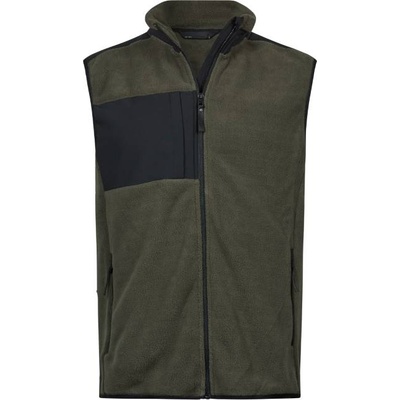 TEE JAYS TJ9122 MOUNTAIN / Мъжки полар - тъмнозелен/черен S (189122zk601)