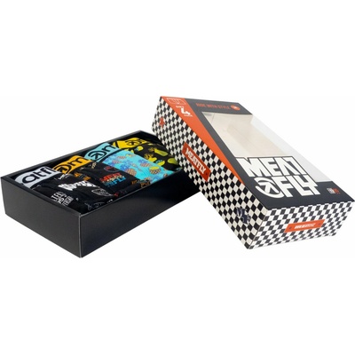 Meatfly мъжки боксерки Balboa Boxershorts Pineapple/Badges Gift Pack Meatfly | Cheren | МЪЖЕ | M