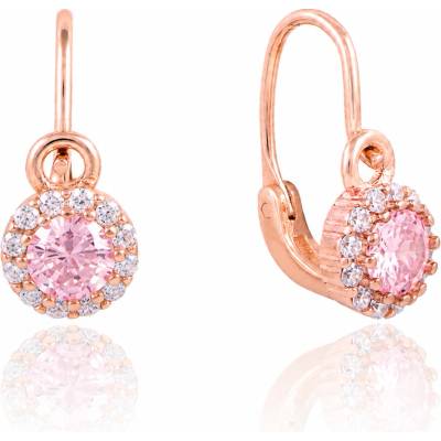 Olivie Náušničky pro miminko ROSE PINK 10086