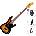 SX SPJ62+ SET 3-Tone Sunburst Електрическа бас китара
