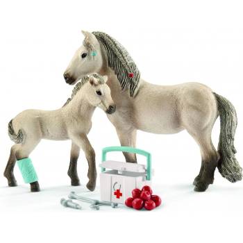 Schleich Комплект фигурки Schleich Horse Club - Първа помощ за Хана (42430-02160)