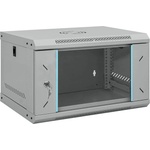 vidaXL Мрежов кабинет със съхранение Сив 53 x 45 x 30 см Стомана (42017649)