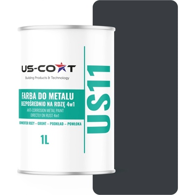 US-Coat antikorozní akrylová Barva na kov 1 l matná