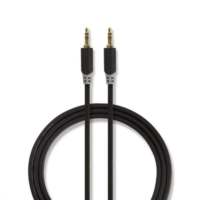 Nedis CABW22000AT100 стерео аудио кабел 3, 5 мм-3, 5 мм жак 10 м антрацит (CABW22000AT100) (CABW22000AT100) (CABW22000AT100)