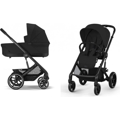 CYBEX Balios S Lux + Cot S Lux 2023 Moon Black Black Frame