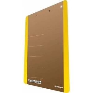 DONAU Clipboard with clip A4 yellow DONAU
