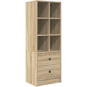 vidaXL Висок шкаф с чекмедже Сонома дъб 45, 5 x 34 x 127 см (869364)