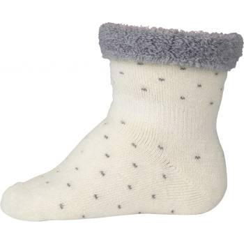 Merino ponožky pro miminko krémové s puntíky FLUFFY od značky SAFA Velikost: 50/56