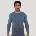 GymBeam Безшевна блуза с дълъг ръкав OG1 Grey/Blue M