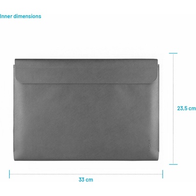 Pouzdro FIXED York pro notebooky o úhlopříčce do 13", šedé FIXYO-13-GR