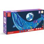 Hape Пъзел за под Hape - Кит, 200 части (H1668)