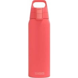 SIGG - Insulated drinking bottle - Thermos bottle Shield Therm One Watermelon - carbonated drinks - leak-proof - dishwasher safe - BPA-free - 90% recycled stainless steel - pink - 0.75L - 6218.30