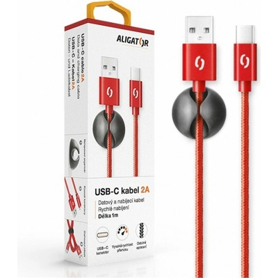 Aligator DATKP12 PREMIUM 2A, USB-C, červený