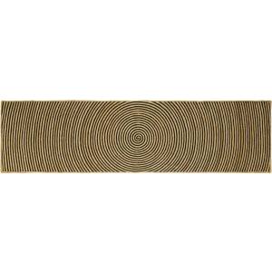 vidaXL Килим за площ Черно 80 x 300 cm юта (42010738)