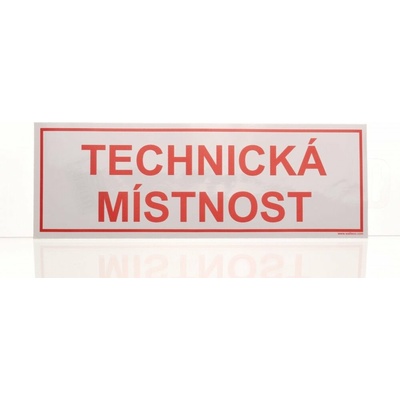 Traiva s.r.o Technická místnost Samolepka 290 x 100 mm Varianty: Technická místnost Samolepka 290 x 100 mm, Kód: 20302