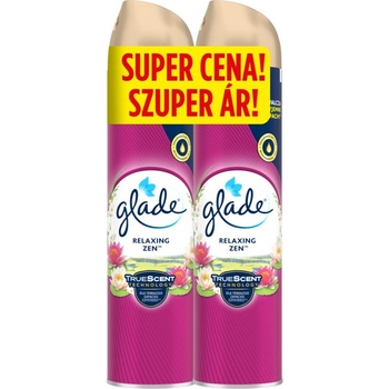 Glade Relaxing Zen ароматизатор за въздух дуо 2x300ml