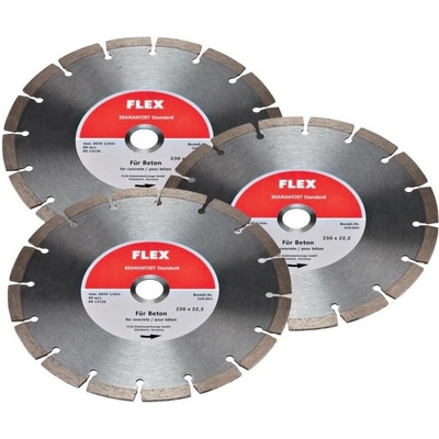 Flex Diamantový řezný kotouč 230 x 22,2 mm FX-534512 3 ks