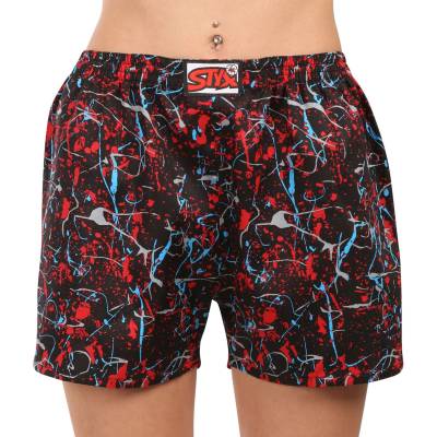 Styx Дамски пижамни шорти Styx Jáchym Styx | Cheren Mnogotsveten | ЖЕНИ | S