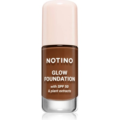 Notino Foundation Glow foundation with SPF 50 & plant extracts озаряващ фон дьо тен SPF 50 03 Deep Warm 30ml
