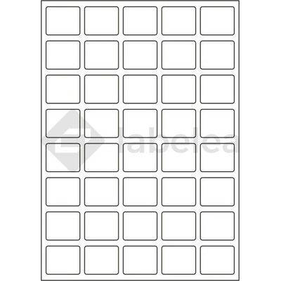 Labelea Samolepiace etikety 36x30 mm biele papierové, na hárku A4, pre laserovú a atramentovú tlač, Farba etikiet Biela, Počet hárkov v balení 100 EPY036030W040S