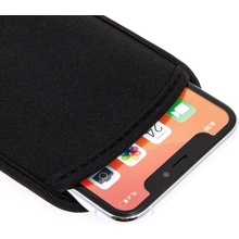 AppleMix Apple iPhone X / Xs / 11 Pro - zaťahovacie - neoprénové - čierne