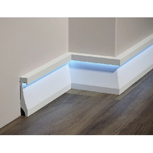 NOLINA ПЕРВАЗ ПОДОВ Decolux С LED ОСВЕТЛЕНИЕ HDPS 110x22мм 2м (ASL-004-D2)