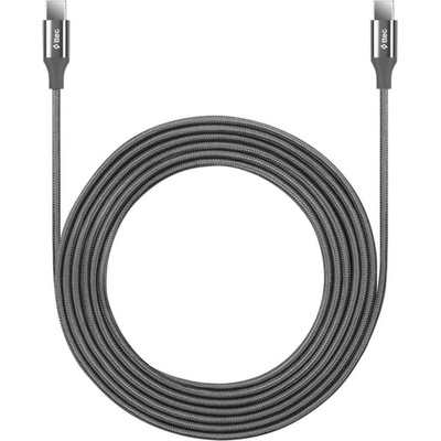 Ttec Data кабел ttec, AlumiCable, Type-C - Type-C, 200cm, 65W, Fast Charge, - Сив