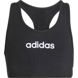 adidas Детски спортен сутиен adidas Kid's Linear Logo Bra Top Sports bra - Black / White - размер 140 (EU) (714-1934-0112)
