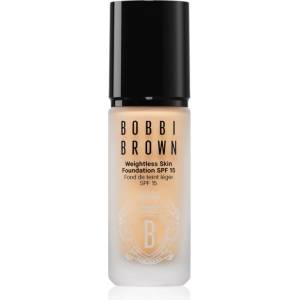 Bobbi Brown Weightless Skin Foundation SPF 15 Mini дълготраен матиращ фон дьо тен с хидратиращ ефект цвят Warm Natural 13ml