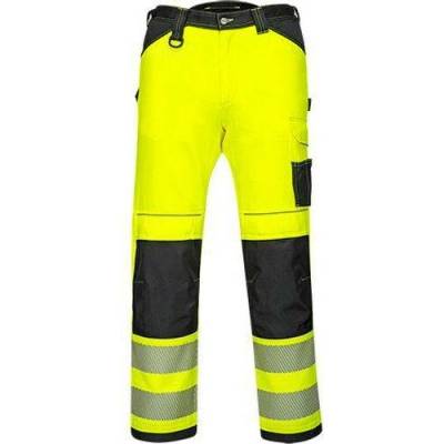 Portwest PW3 Hi-Vis kalhoty černé/žluté