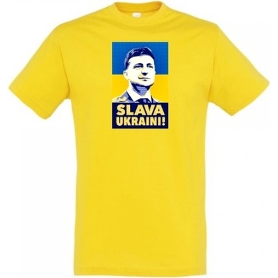 Ukrajina Slava Ukraini Zelenskyj žlté