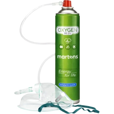 Martons Oxygen Inhalačný Kyslík O2 14 l 99,5 % 1ks + maska s hadičkou