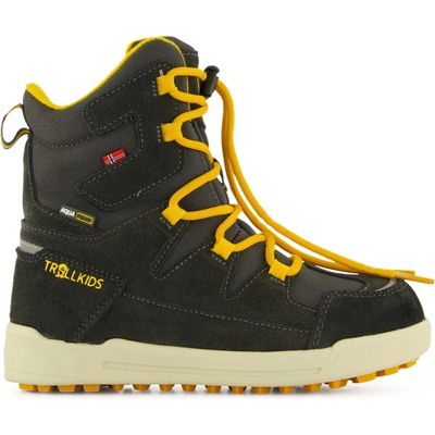 Trollkids Детски зимни ботуши Trollkids Kid's Finnmark Winter Boots - Anthracite / Golden Yellow - размер 32 (EU) (702-2964-0115)