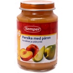 Semper Плодово пюре Semper - Праскови и круши, 190 g (9511) - ozone