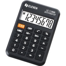 Eleven kalkulačka LC110NR, čierna, vrecková, osemmiestna