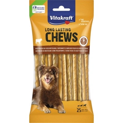 Vitakraft Maškrty pre psov Chews točené žuvacie tyčinky 12,5 cm 25 ks