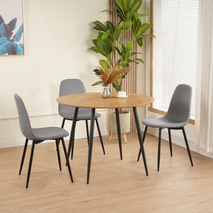 Bogdan Furniture Europe Трапезна маса liam кръгла нат. дъб/черно