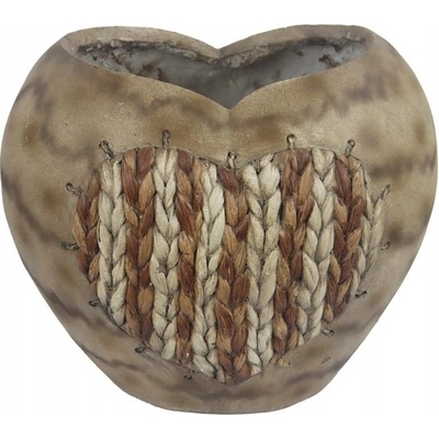 Morex Květináč 35,8 x 32,7 x 16,8 cm fibre stone béžový
