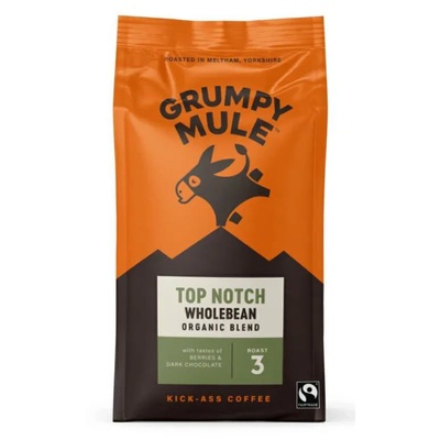 Grumpy Mule Top Notch, 100% арабика, кафе на зърна, ОРГАНИЧНО, 200 гр