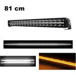  81 cm / 32 Инча 12V - 24V Led Bar Лед Бар Пиано дизайн Диоден Прожектор Супер Мощен Бяла и Оранжева Светлина Габарит Мъг
