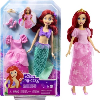 Mattel DP Malá mořská víla Ariel s princeznovskými šaty