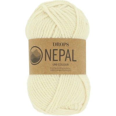 Drops Nepal UNI 0100 krémová biela