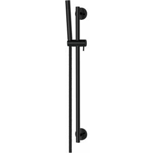 Omnires Душ комплект Omnires Microphone с лост и плъзгаща се опора, черен (MICROPHONE-SBL)