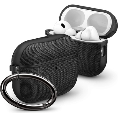 Spigen Хибриден удароустойчив кейс с карабинер за Apple AirPods Pro 3 - Spigen Urban Fit Case (черен) (ACS09830)