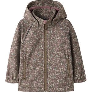 NAME IT Детско софтшел яке Name it Kid's Alfa08 Softshell Jacket AOP Softshell jacket - Brown Lentil Flower Field - размер 116 (EU) (703-7814-0116)
