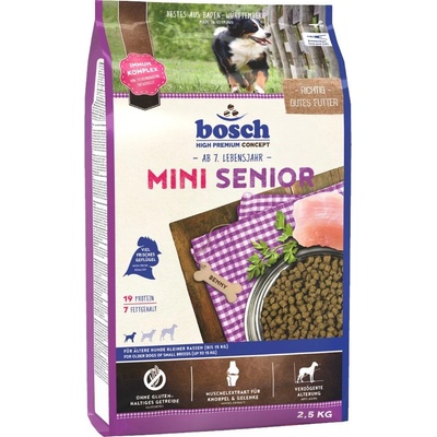 Bosch Dog Adult Mini Senior 2 x 2,5 kg