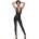 Noir Handmade F167 Sleeveless Powerwetlook Overall with Lace S