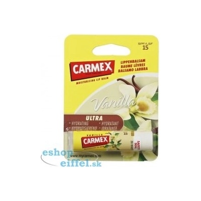 Carmex Ultra Smooth balzam na pery SPF15 Vanilla 4,25 g