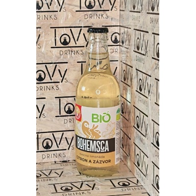 Bohemsca Bio limonáda citron a zázvor sklo 330 ml