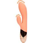 Loveline Изключително мек силиконов вибратор заек - Ceramic Peach